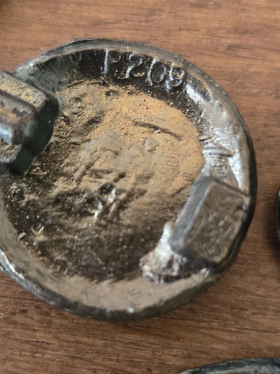 Vintage Brass Buckle Stripe Web Belt in Pink, Purple, Blue - Picture 6 of 10